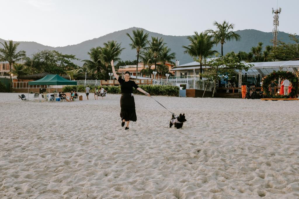 casamento na praia pet