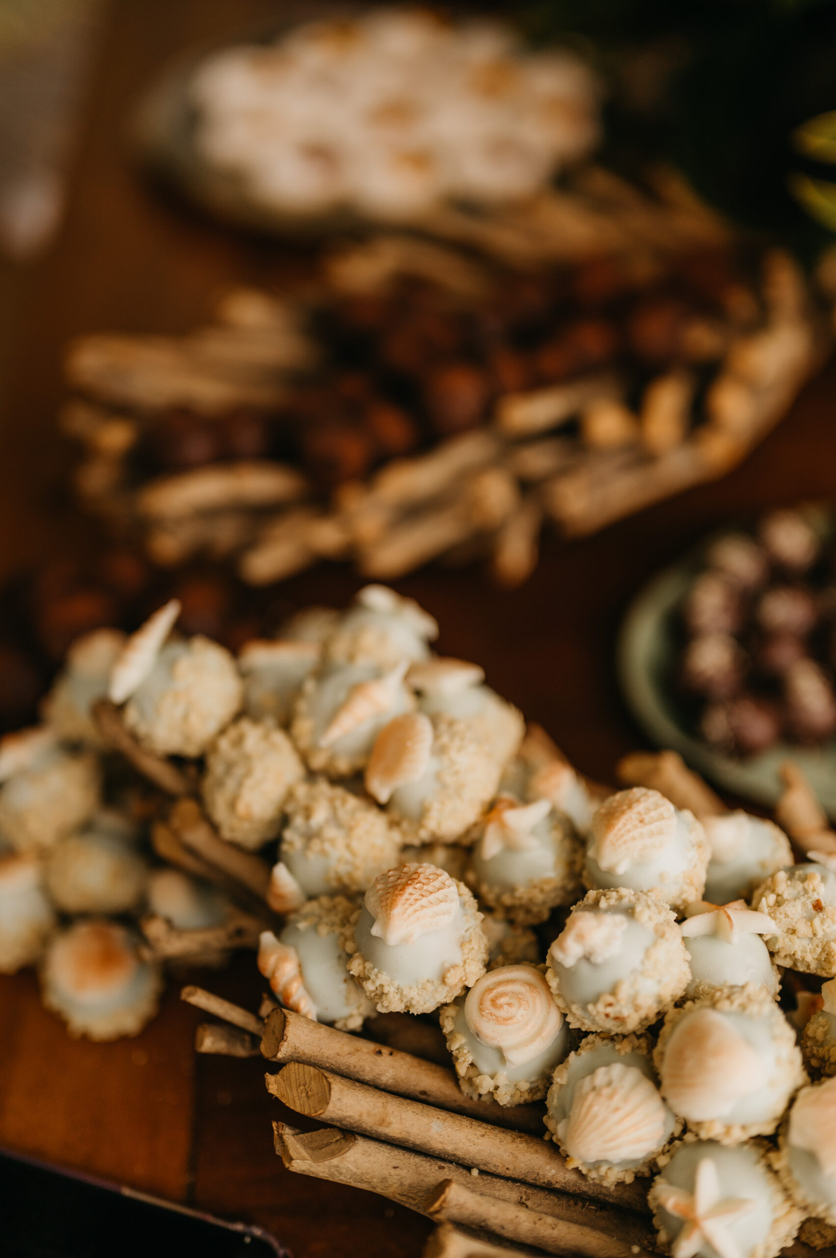 Doces para casamento na praia