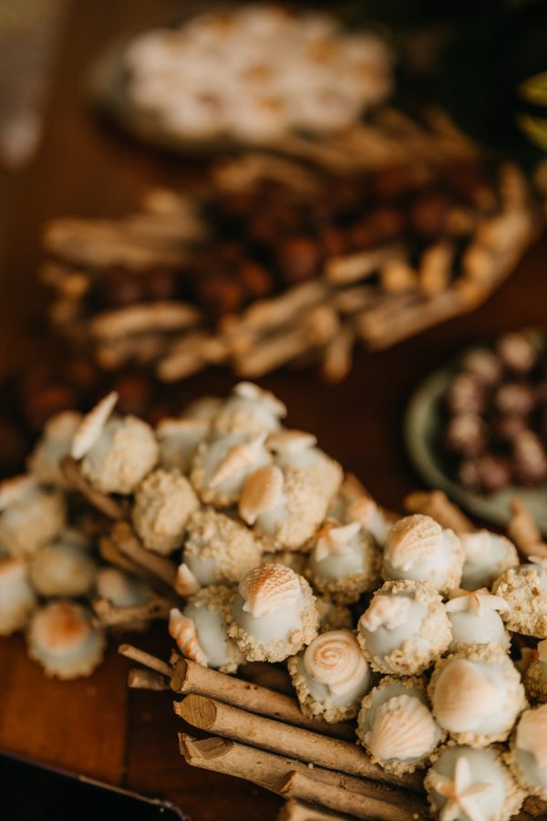 Doces para casamento na praia