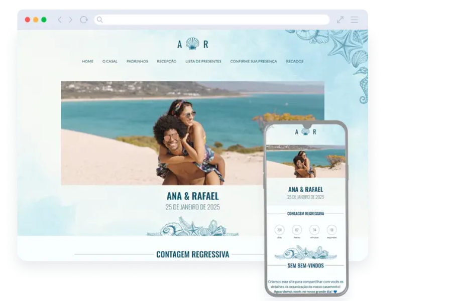 site de casamento grátis